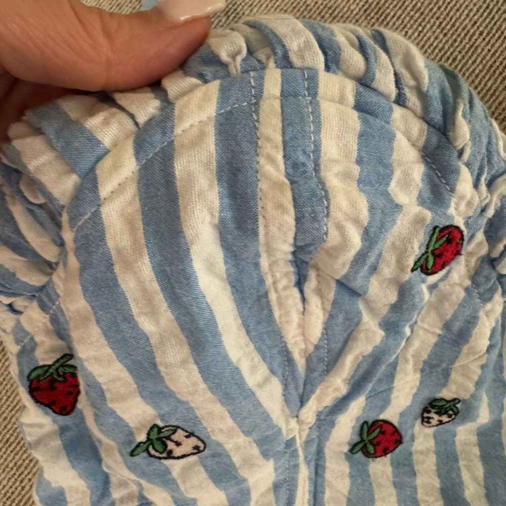 Maeve by Anthropologie Blue and White Striped Top - Picture 3 of 6